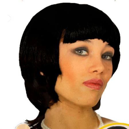 PELUCA POP/STAR NEGRO ADULTO