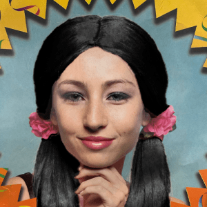 PELUCA COLETAS NEGRO ADULTO