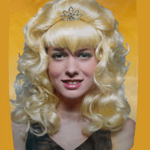 PELUCA PRINCESA RUBIA ADULTO
