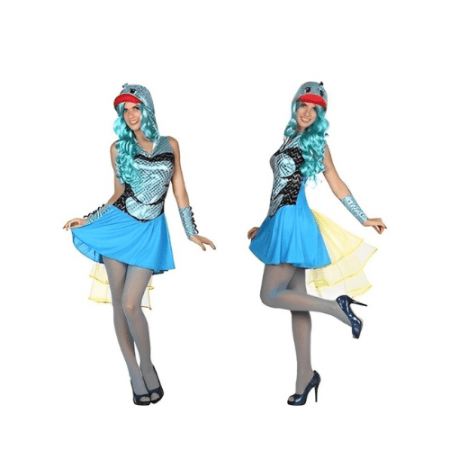 DISFRAZ PEZ AZUL MUJER TALLA XL