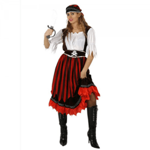 DISFRAZ PIRATA CALAVERA TALLA XXL MUJER