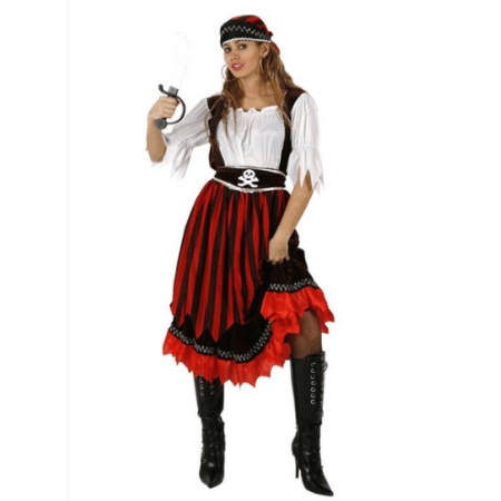DISFRAZ PIRATA CALAVERA TALLA XXL MUJER