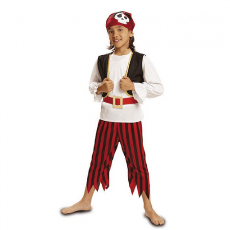 DISFRAZ PIRATA CALAVERA TALLA 3-4 AÑOS NIÑO
