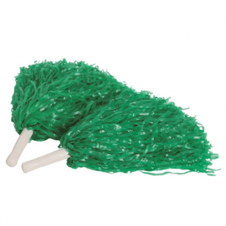 PAR DE POMPONES VERDES