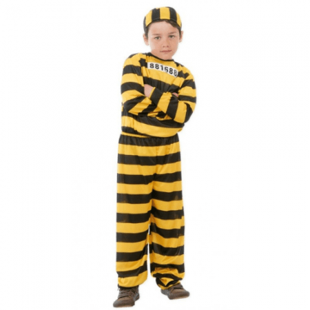 DISFRAZ PRESIDIARIO TALLA 7-9 AÑOS NIÑO