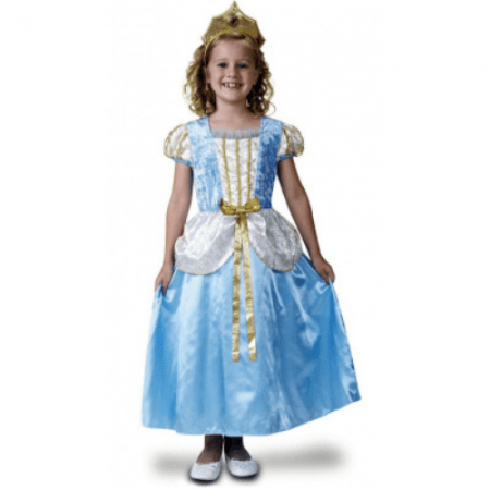 DISFRAZ PRINCESA AZUL LUJO TALLA 7-9 AÑOS NIÑA