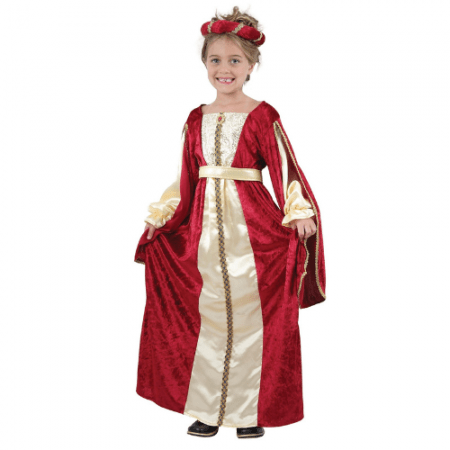 DISFRAZ PRINCESA REAL TALLA 7-9 AÑOS NIÑA