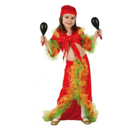 DISFRAZ SALSA TALLA 5-6 AÑOS NIÑA