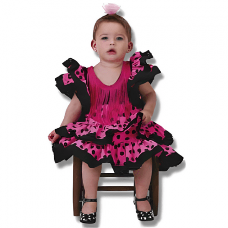 DISFRAZ DE SEVILLANA TALLA 0-1 AÑOS NIÑA