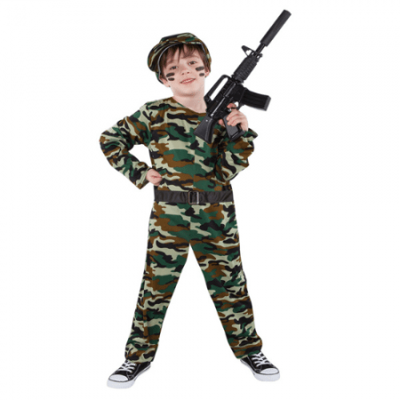 DISFRAZ DE SOLDADO TALLA 3-4 AÑOS NIÑO