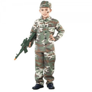 DISFRAZ SOLDADO TALLA 7-10 AÑOS NIÑO