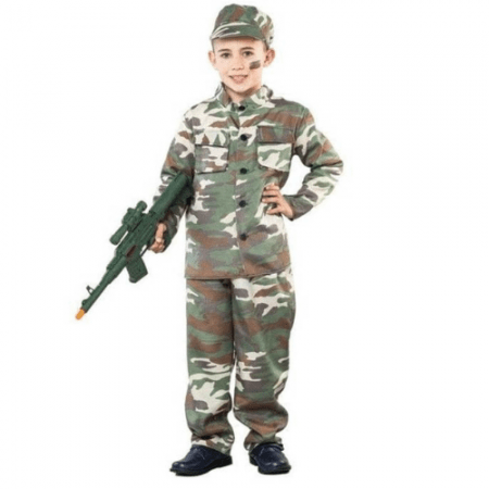 DISFRAZ SOLDADO TALLA 7-10 AÑOS NIÑO