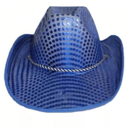 SOMBRERO COWBOY AZUL ADULTO