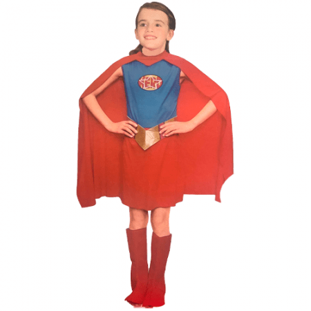DISFRAZ SUPERHEROÍNA TALLA 4-6 AÑOS NIÑA