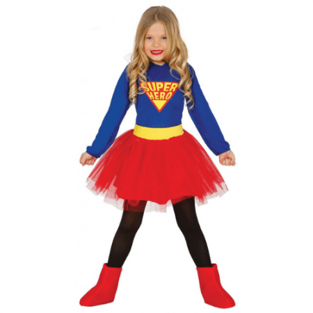 DISFRAZ SUPERHÉROE TALLA 3-4 AÑOS NIÑA