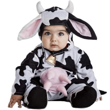 DISFRAZ DE VACA TALLA 7-12 MESES NIÑA