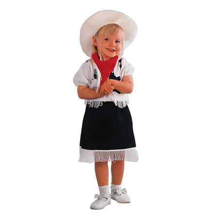 DISFRAZ VAQUERA TALLA 2-4 AÑOS NIÑA