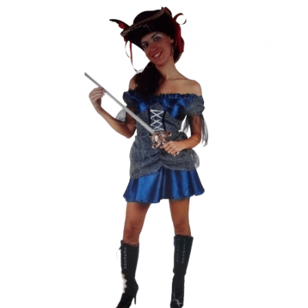 DISFRAZ DE CAPITANA PIRATA TALLA M-L MUJER