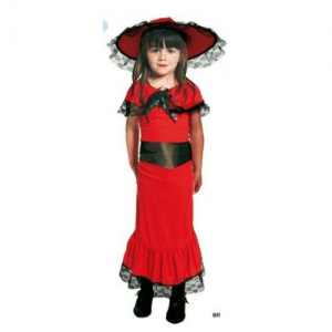 DISFRAZ DAMA ESCARLATA TALLA 7-10 AÑOS NIÑA
