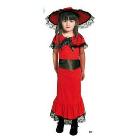 DISFRAZ DAMA ESCARLATA TALLA 7-10 AÑOS NIÑA