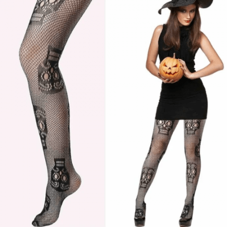 MEDIAS REJILLA CALAVERA ADULTO