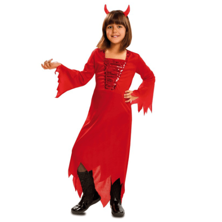 DISFRAZ DEMONIO ROJA NIÑA