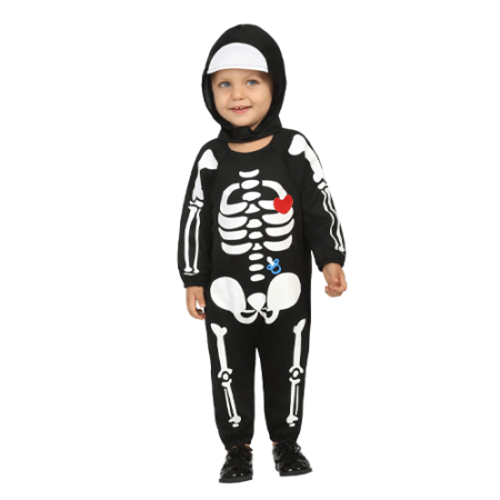 DISFRAZ ESQUELETO NIÑO BEBE