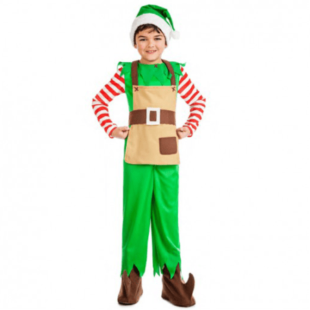 DISFRAZ ELFO NAVIDAD TALLA 5/6 AÑOS NIÑO