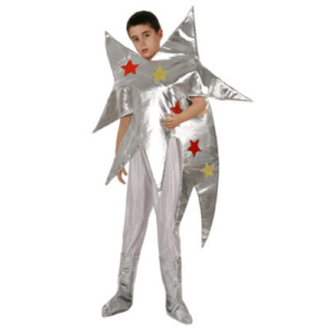 DISFRAZ ESTRELLA DE NAVIDAD TALLA 5/6 AÑOS NIÑO