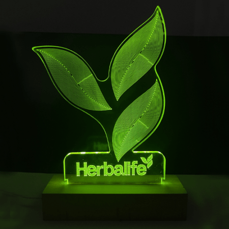LAMPARA LED HOJA HERBALIFE HB