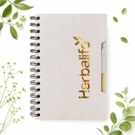 LIBRETA A5 CON BOLIGRAFO ECO LIFE GREEN HB