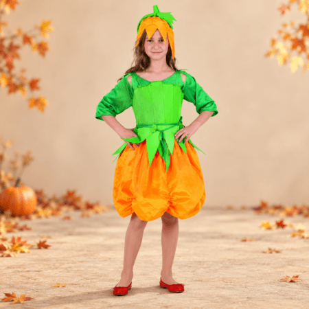 DISFRAZ DE CALABAZA TALLA 5-6 AÑOS NIÑA