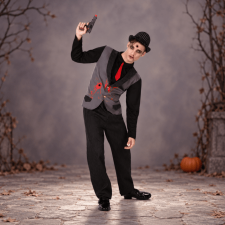 DISFRAZ GANSTER ZOMBIE HOMBRE M-L