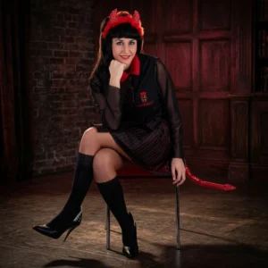 DISFRAZ COLEGIALA DIABOLICA MUJER TALLA UNICA